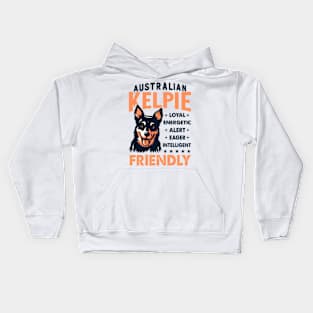 Cute Australian Kelpie Loyal & Friendly Dog Kids Hoodie